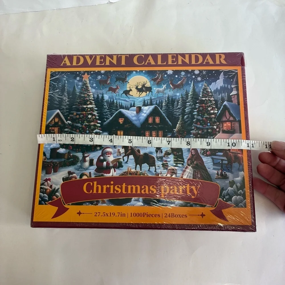 Christmas Party Advent Calendar 1000-piece Puzzle 14+